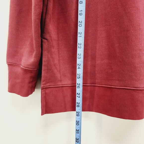 ATHLETA Maple Red turtle  Neck Sweatshirt Warm Pullover Size M - Picture 10 of 11